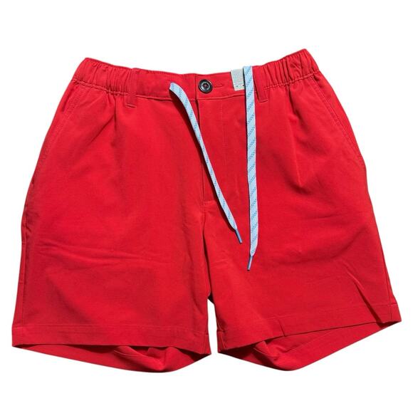 Chubbies Everywhere Shorts Mens Small Red 6" Inseam Drawstring Cherry Pies - Picture 1 of 6